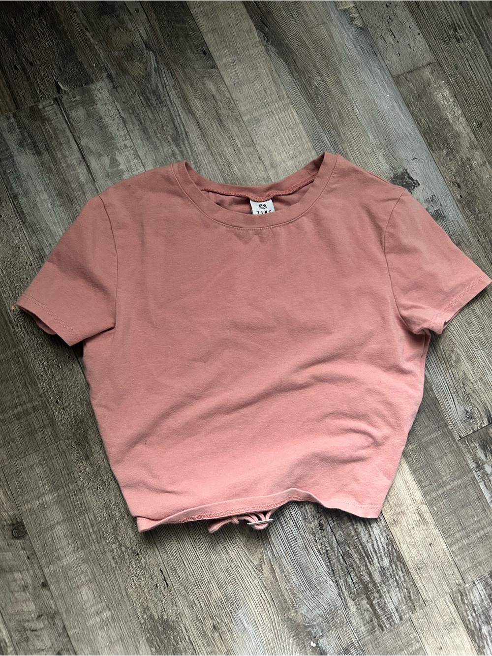 Women's Cropped Tee in Dusty Rose - Zine